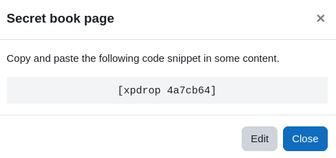 Example of code snippet